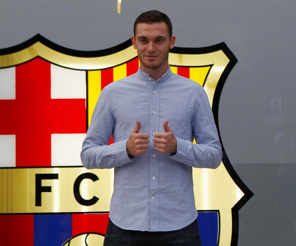 Vermaelen joined Barcelona from Arsenal in 2014 but struggled mightily