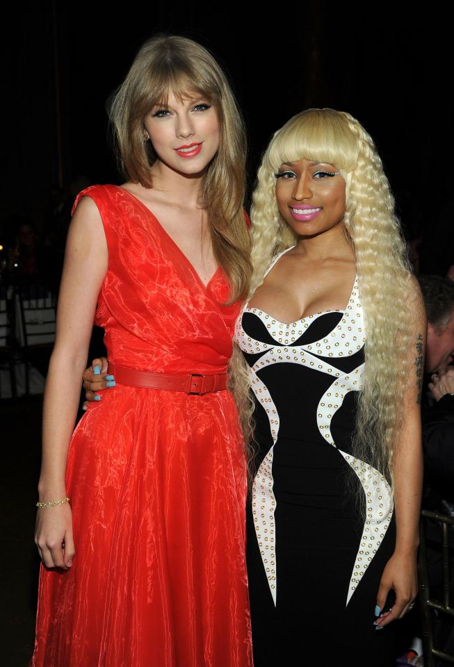  Taylor and Nicki Minaj in 2011. The pair had a public spat on Twitter in 2015