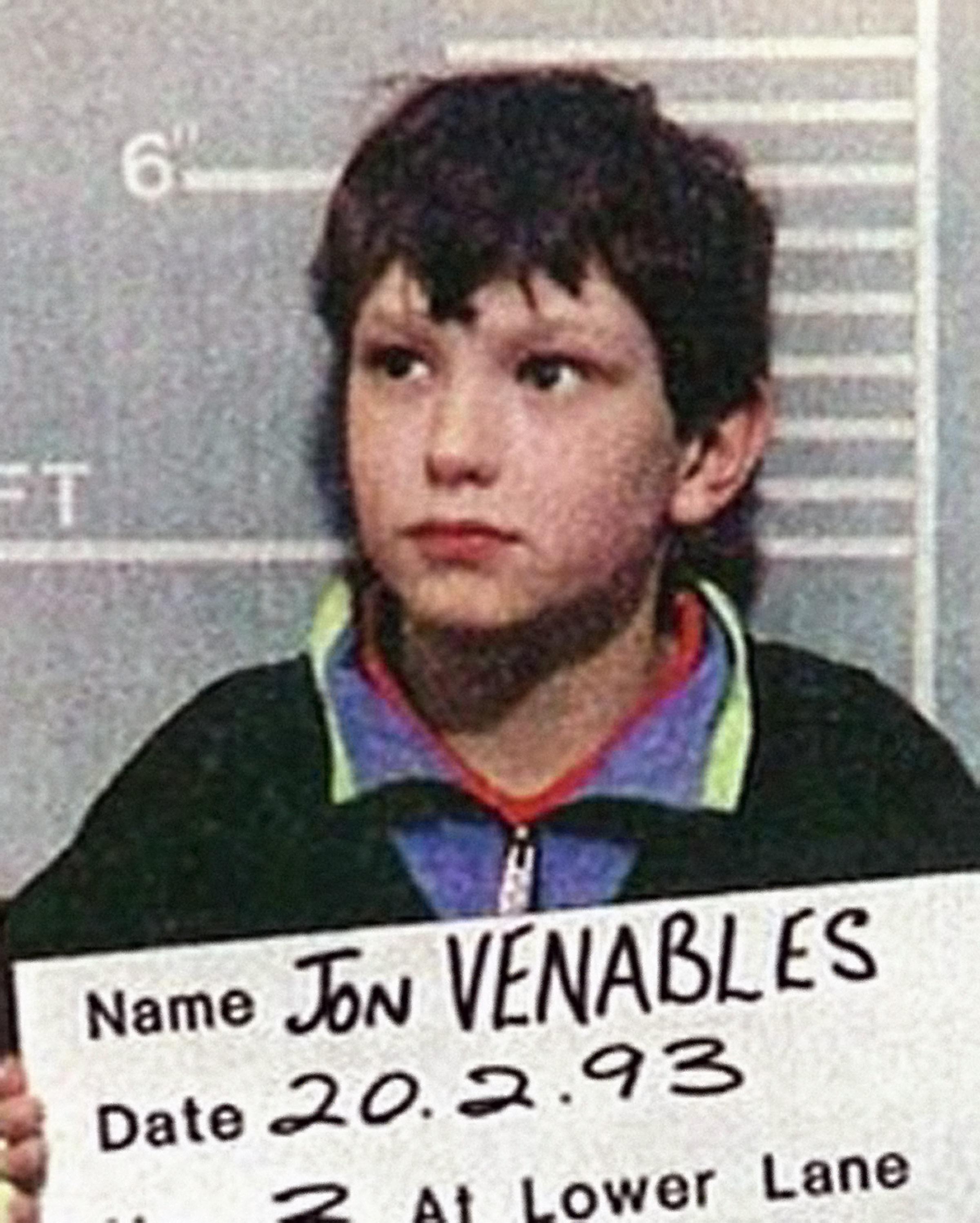 Jon Venables was ten years old when he was arrested for the torture and murder of two-year-old James Bulger