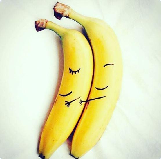  The actress uploaded a cryptic Instagram post featuring a picture of two canoodling bananas