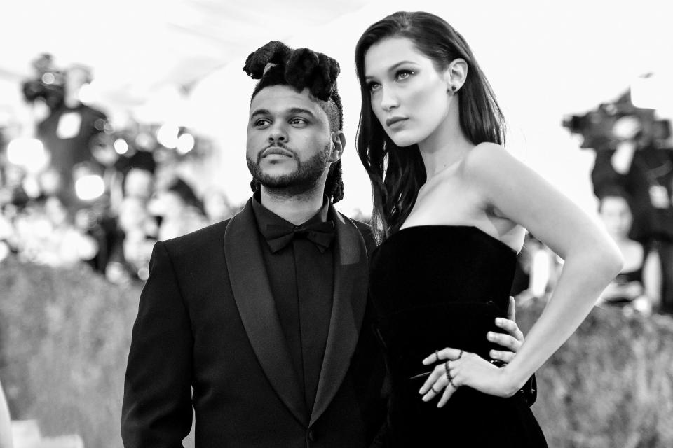  The Weeknd and Bella could be back together after the singer was snapped leaving the supermodel's apartment