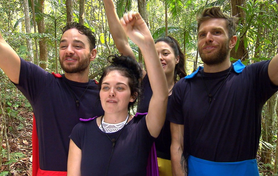 Scarlett Moffatt, Sam Quek, Joel Dommett on I'm A Celebrity