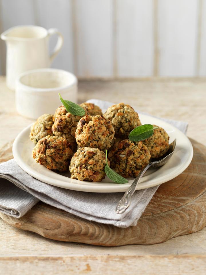  These crispy stuffing balls are bound to be a hit on the dinner table