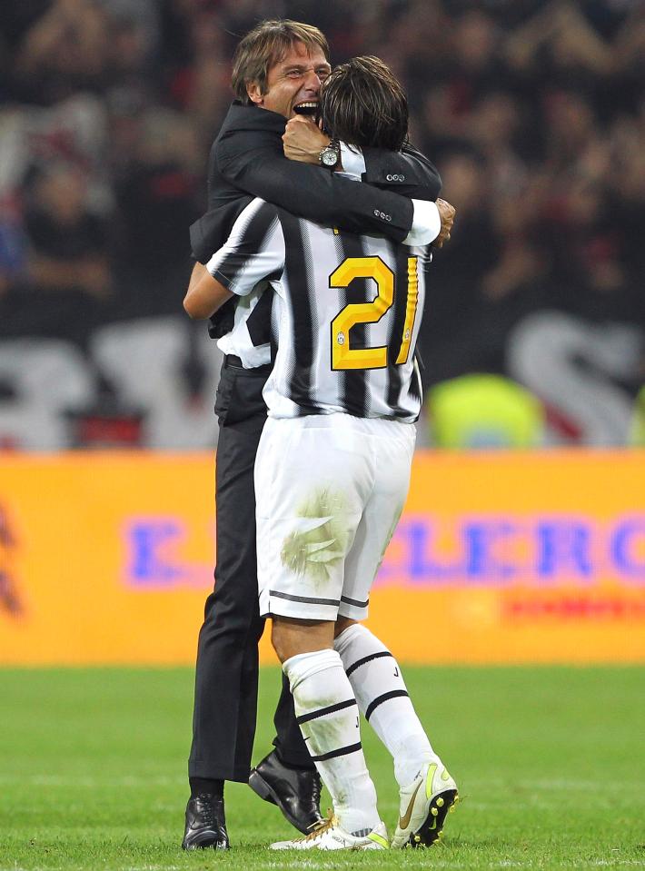 Pirlo played under Conte for three seasons at Juventus