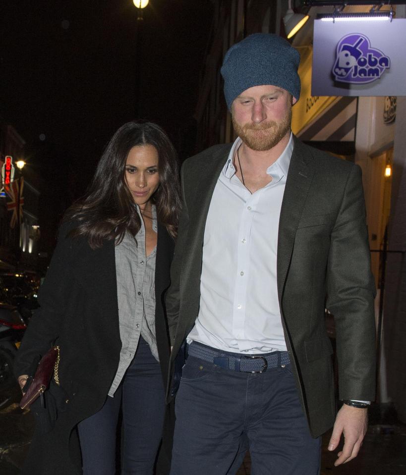  The loved-up couple were photographed strolling hand-in-hand through London on a dinner date