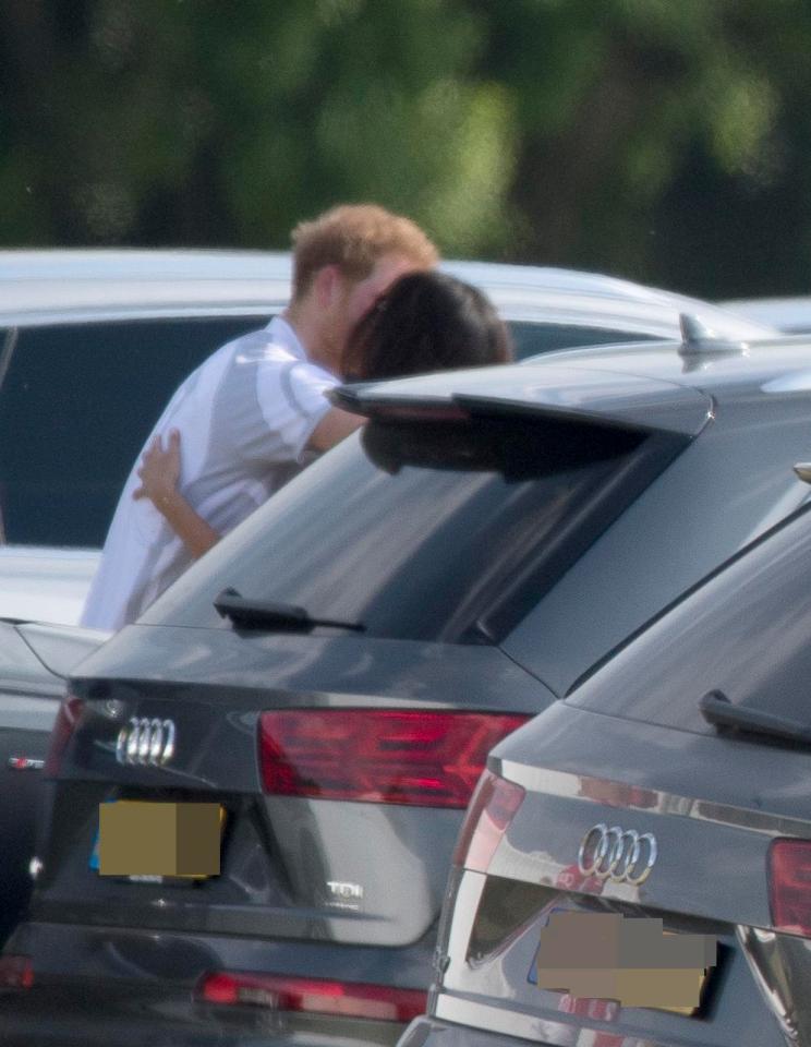  Meghan and Harry were spied having a smooch in the car park at the polo in Ascot