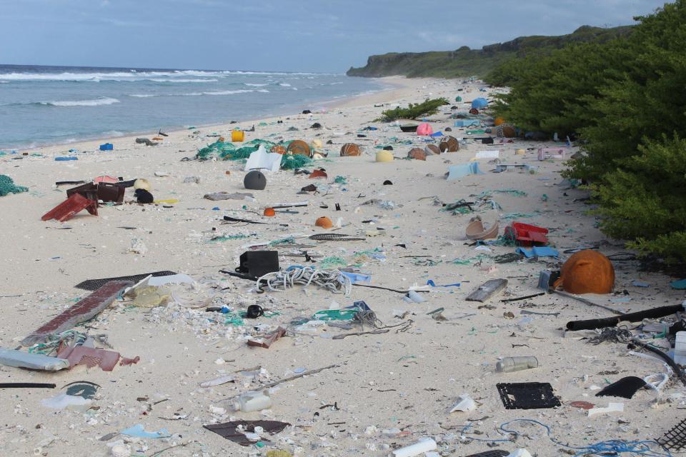  Eight million tons of plastic makes it ways into the oceans each year