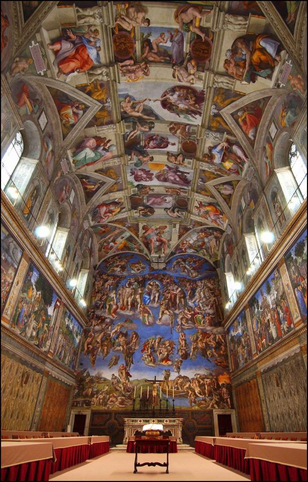 Diana's inspiration is the Sistine Chapel