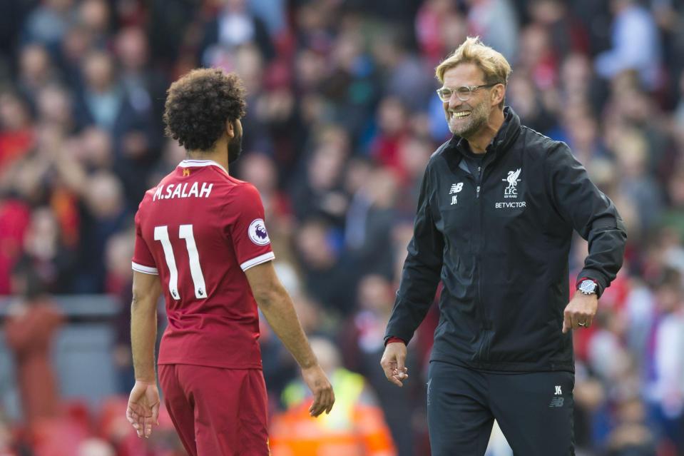  Jurgen Klopp is expected to restore Mo Salah to his starting line-up