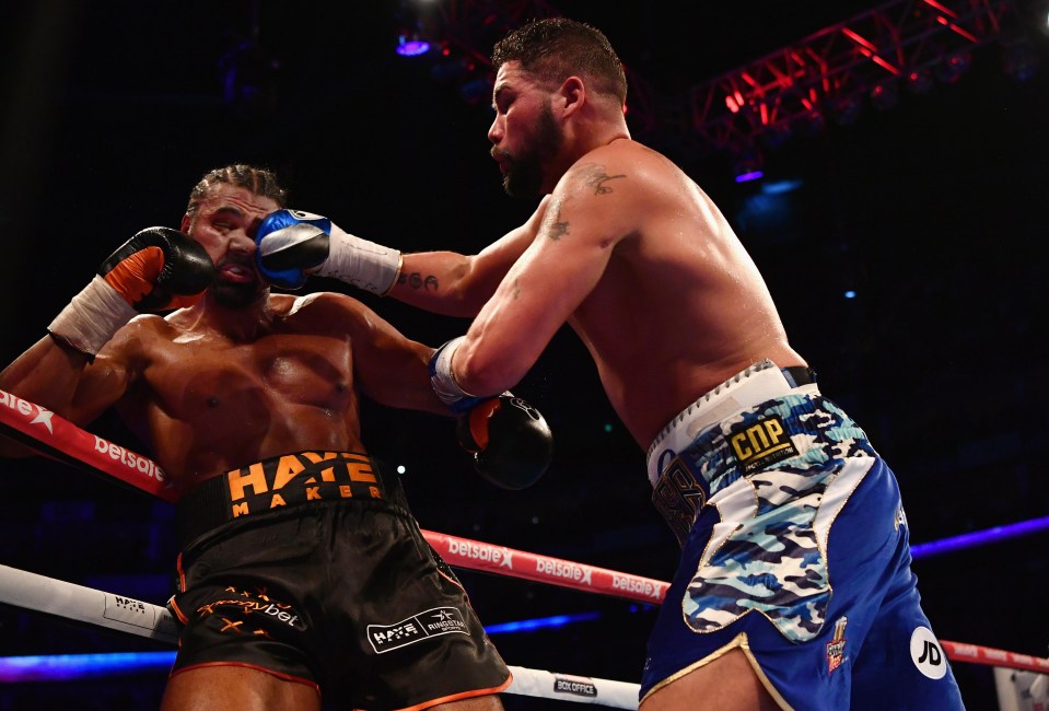 Tony Bellew beat David Haye via an 11th round KO in March at the 02 Arena