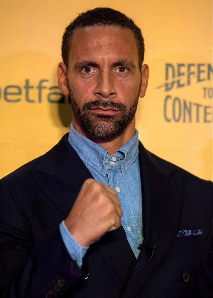  Rio Ferdinand is currently being coached by ex-world champ Richie Woodhall