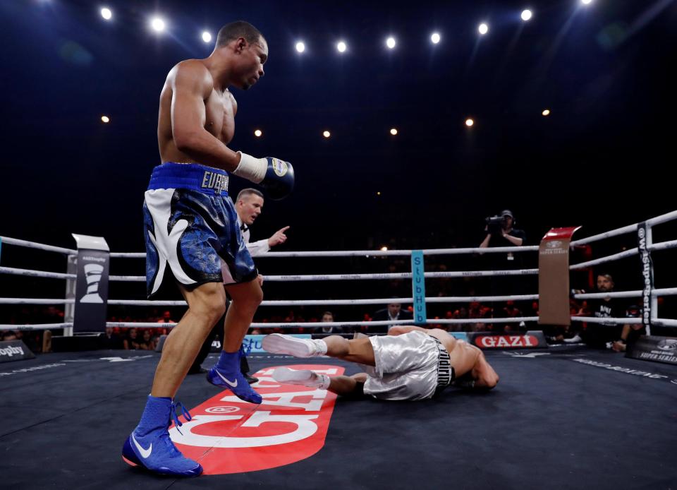 Chris Eubank Jr destroyed Avni Yildirim in his quarter-final clash