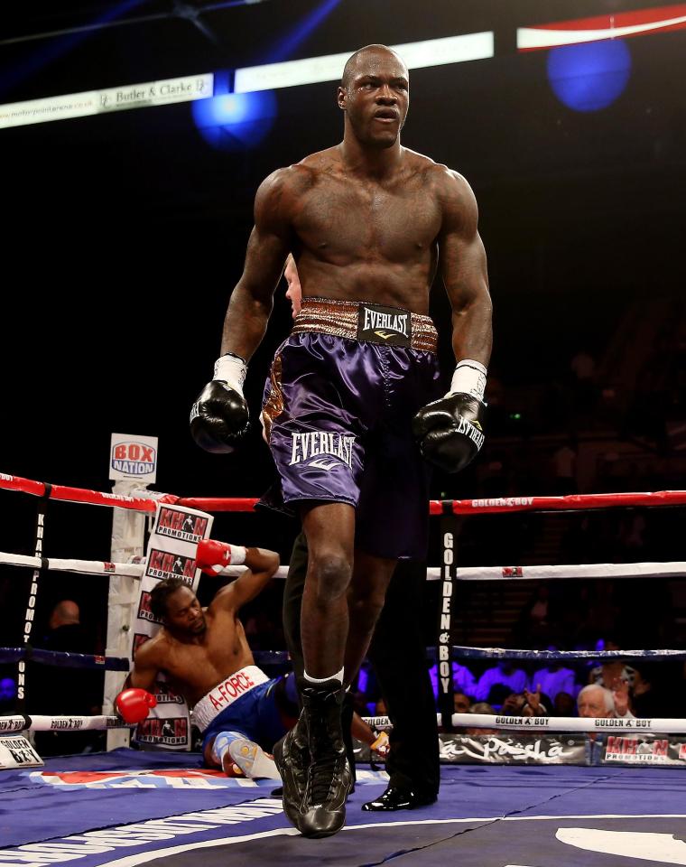 Deontay Wilder has fought once before in the UK - when he battered Audley Harrison in Sheffield in 2013