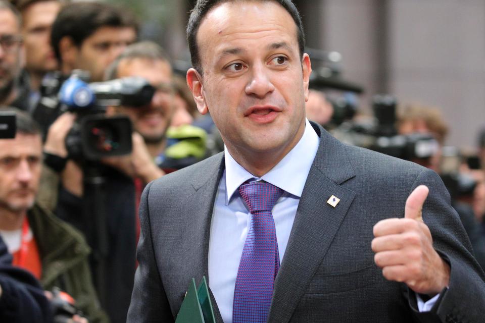  Leo Varadkar warned that Ireland might veto Brexit trade talks