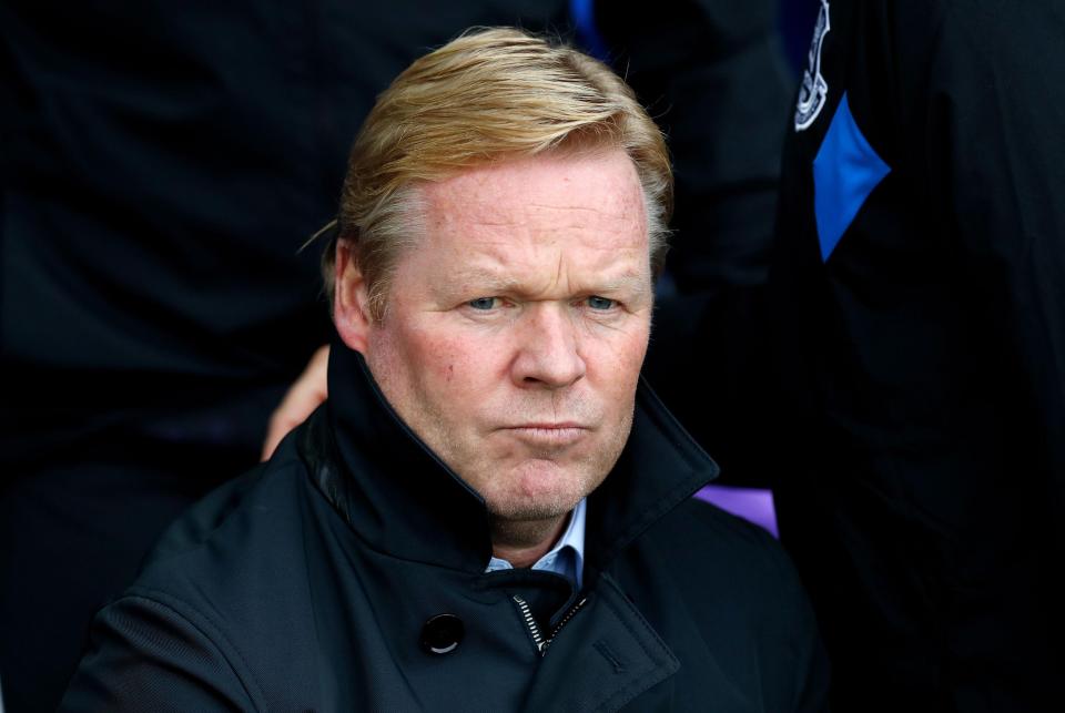  Ronald Koeman was axed after a horror start to the season with the Toffees