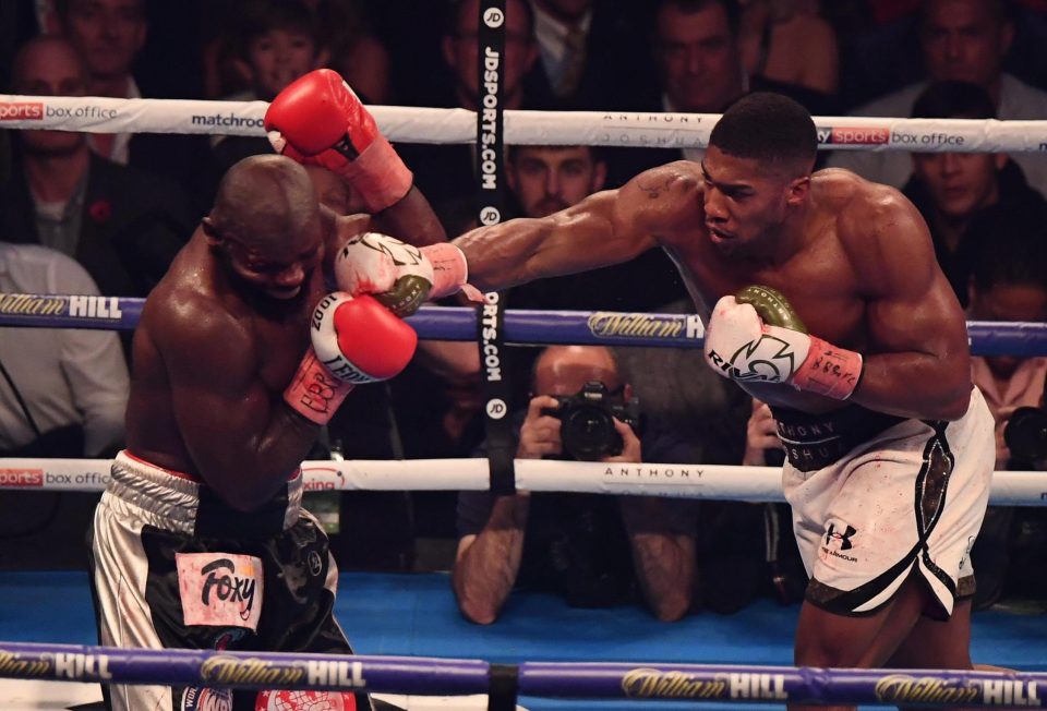  Anthony Joshua racked up his 20th consecutive stoppage win when he defeated Takam last week