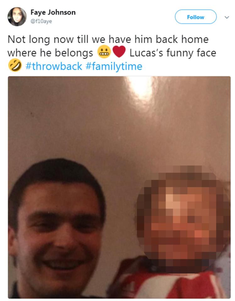  Adam Johnson's sister posted a cryptic message on Twitter hinting her brother could be back with his family soon