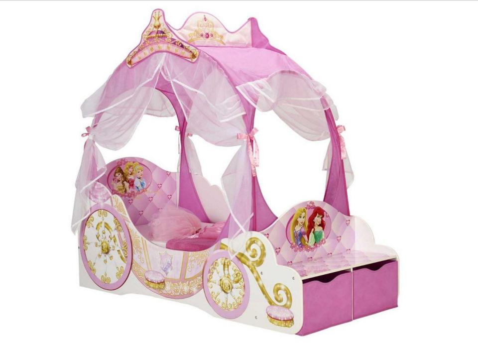  This Disney Princess Carriage Bed Frame would be a perfect Christmas present, especially at its cut price