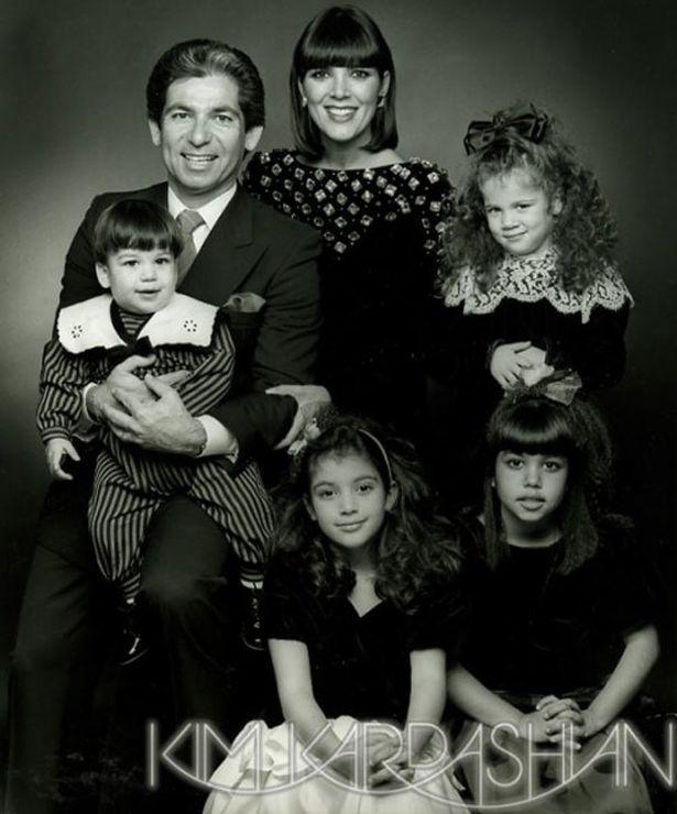  1987: The Kardashian family have been posing for an annual card for decades