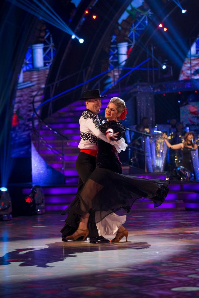  Ruth and Anton decided on a humorous routine for the Paso Doble, which saw them as a squabbling couple