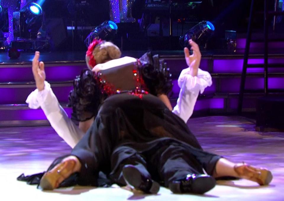  Anton and Ruth left viewers in hysterics at the raunchy moment of their performance