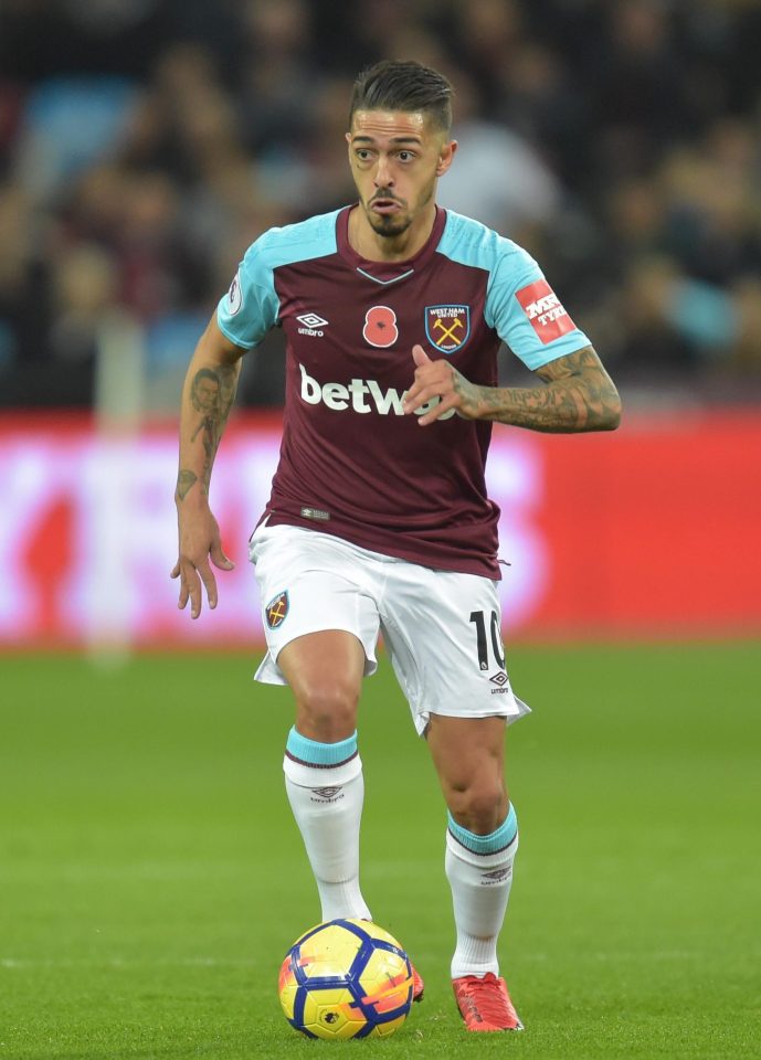  West Ham star Manuel Lanzini is being chased by rivals Liverpool