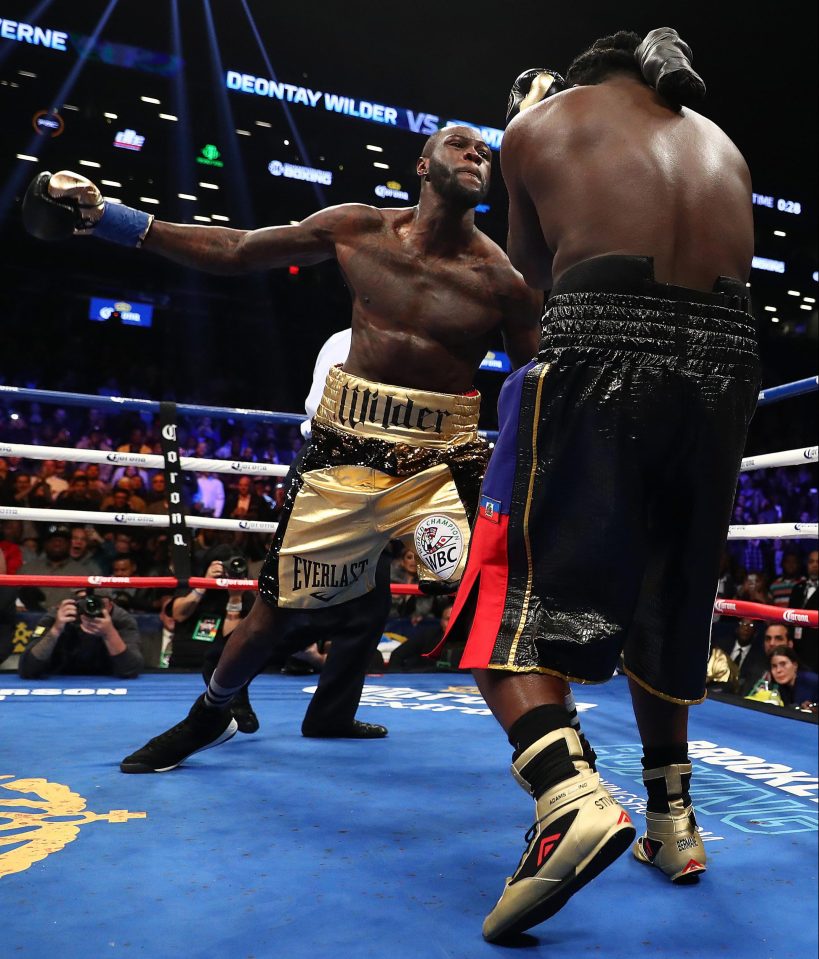  Bronze Bomber Deontay Wilder battered his title challenger Bermane Stiverne