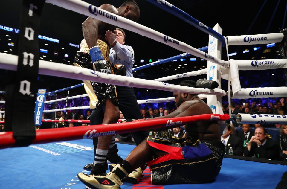  Deontay Wilder floored Bermane Stiverne three times