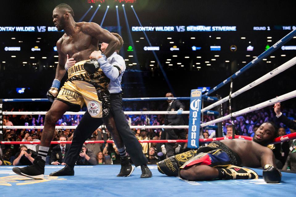 Deontay Wilder blasted out Bermane Stiverne in the first round at the weekend