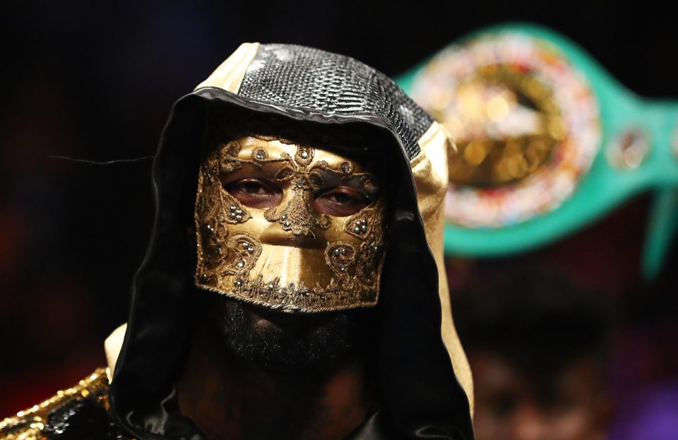  Deontay Wilder wore some interesting head gear ahead of his fight against Bermane Stiverne