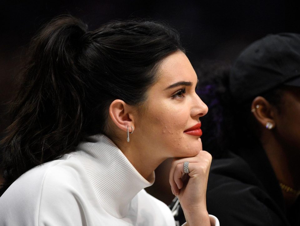  Kendall had the look of love as she cheered on her rumoured new beau