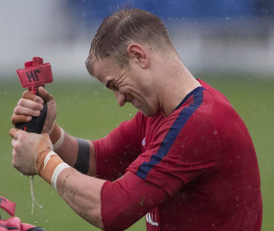 Joe Hart and the remaining England stars ensured Tuesdays session was not a wash out