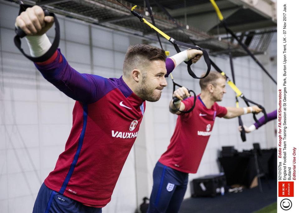 Jack Butland is set to start in goal for England against Germany