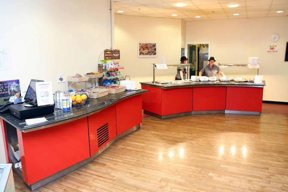 The cafe restaurant where the six winners worked at Neat Port Talbot Hospital