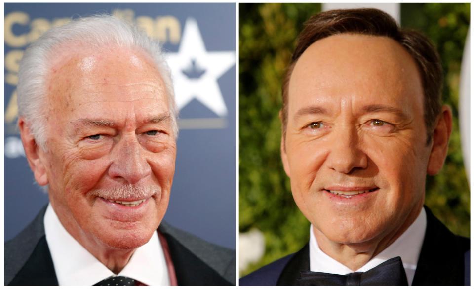  Spacey, right, has been replaced by Christopher Plummer, left