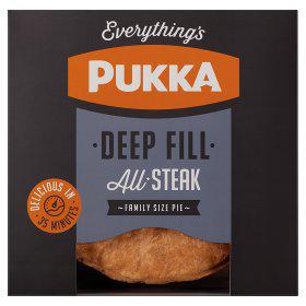 Save £1.25 on these Pukka Pies All Steak Pie