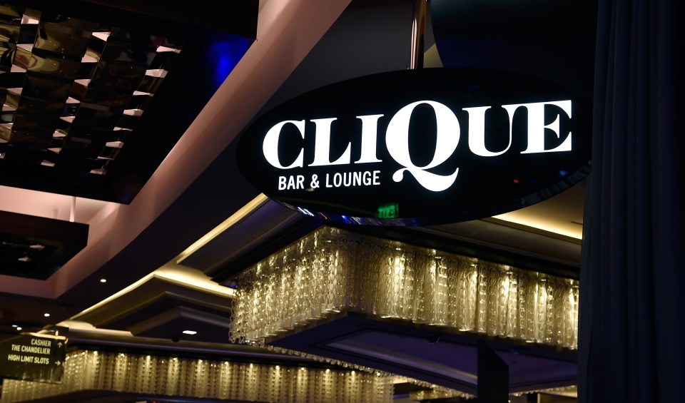 The Clique Bar & Lounge at the Cosmopolitian of Las Vegas where Simpson was reportedly acting up