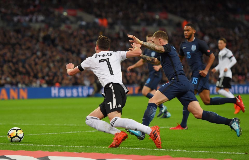  Paris Saint-Germain ace Julian Draxler is fouled by Tottenham right-back Kieran Trippier