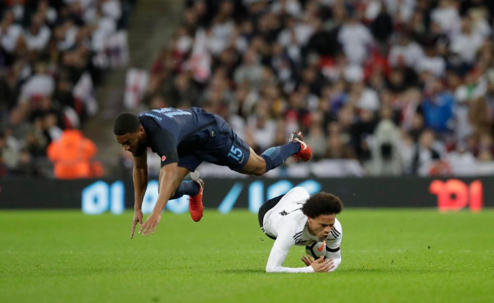  Leroy Sane and Joe Gomez were cancelling each other out throughout the match