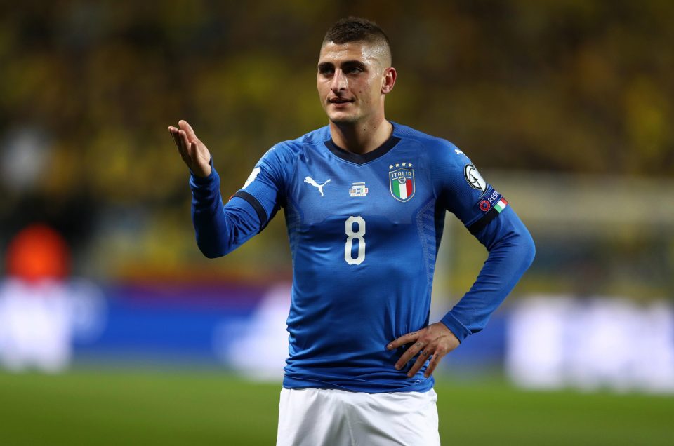 Marco Verratti was suspended for Italy's crunch clash against Sweden