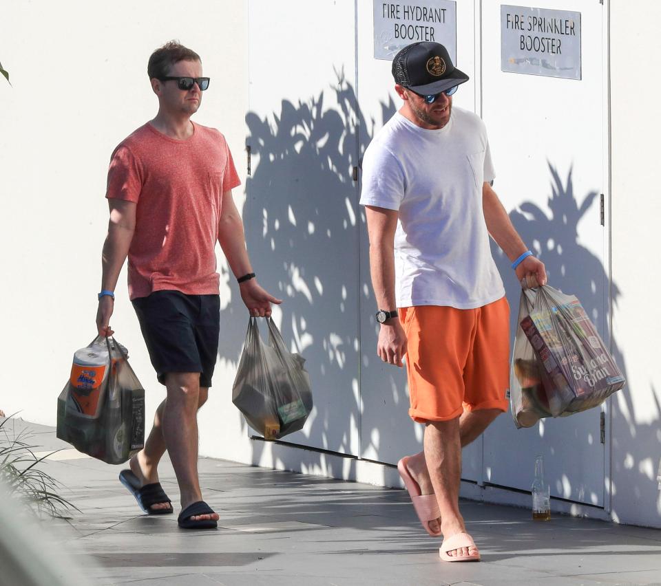 Ant and Dec getting supplies for their luxury villa