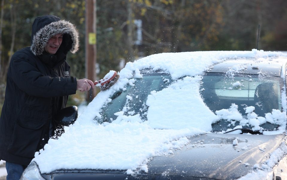  The chill has hit the UK as Scotland saw snowfall