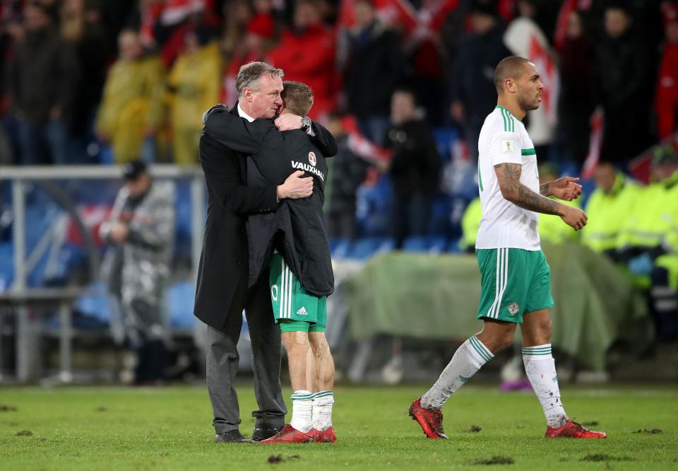  O'Neill's Northern Ireland lost in the World Cup play-offs to Switzerland