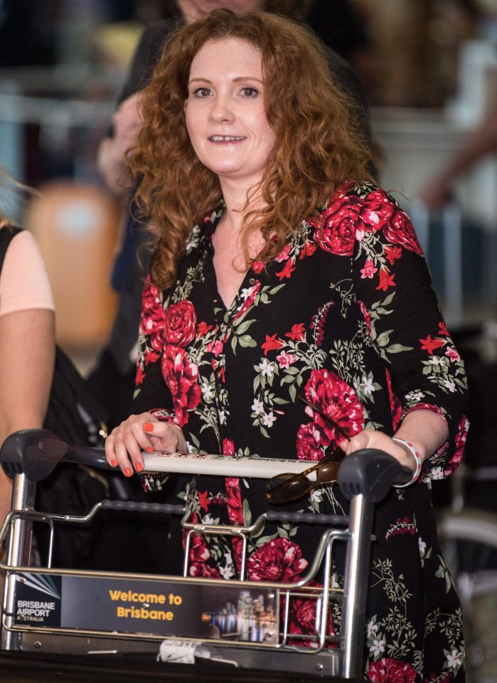  Coronation Street star Jennie McAlpine arriving at the airport on Monday