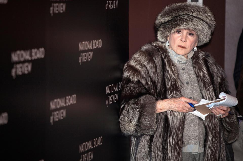  Liz Smith on the red carpet at the National Board of Review gala in the Manhattan borough of New York in 2015