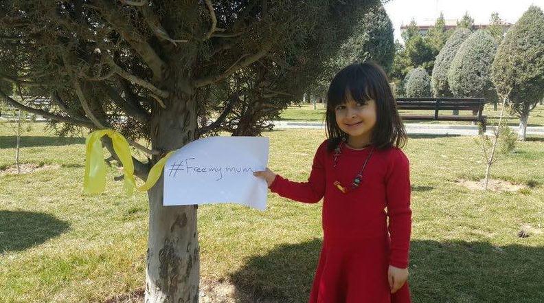  Gabriella, now three, is attending nursery in Iran, where she told others that her mummy was in prison