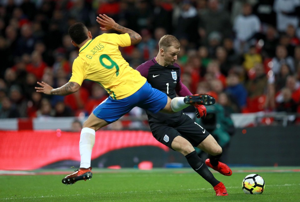 West Ham goalkeeper Joe Hart was almost caught out in the first half when attempting to clear the ball