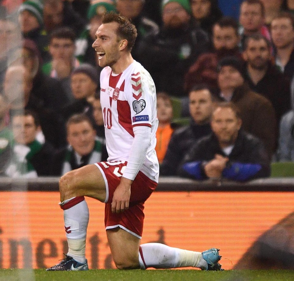 The Tottenham midfielder celebrates scoring his first goal - things would go to get even better