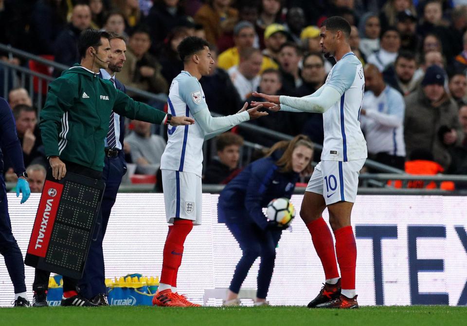  Midfielder Ruben Loftus-Cheek had to be replaced by Jesse Lingard after limping off with injury