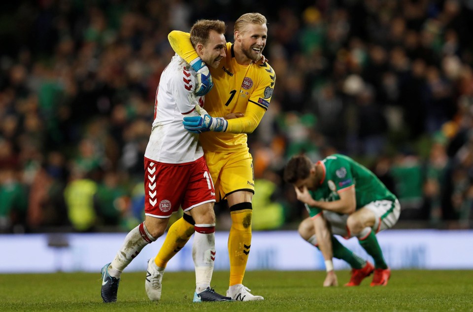 The Tottenham midfielder is congratulated for his masterclass performance int he World Cup Qualifier